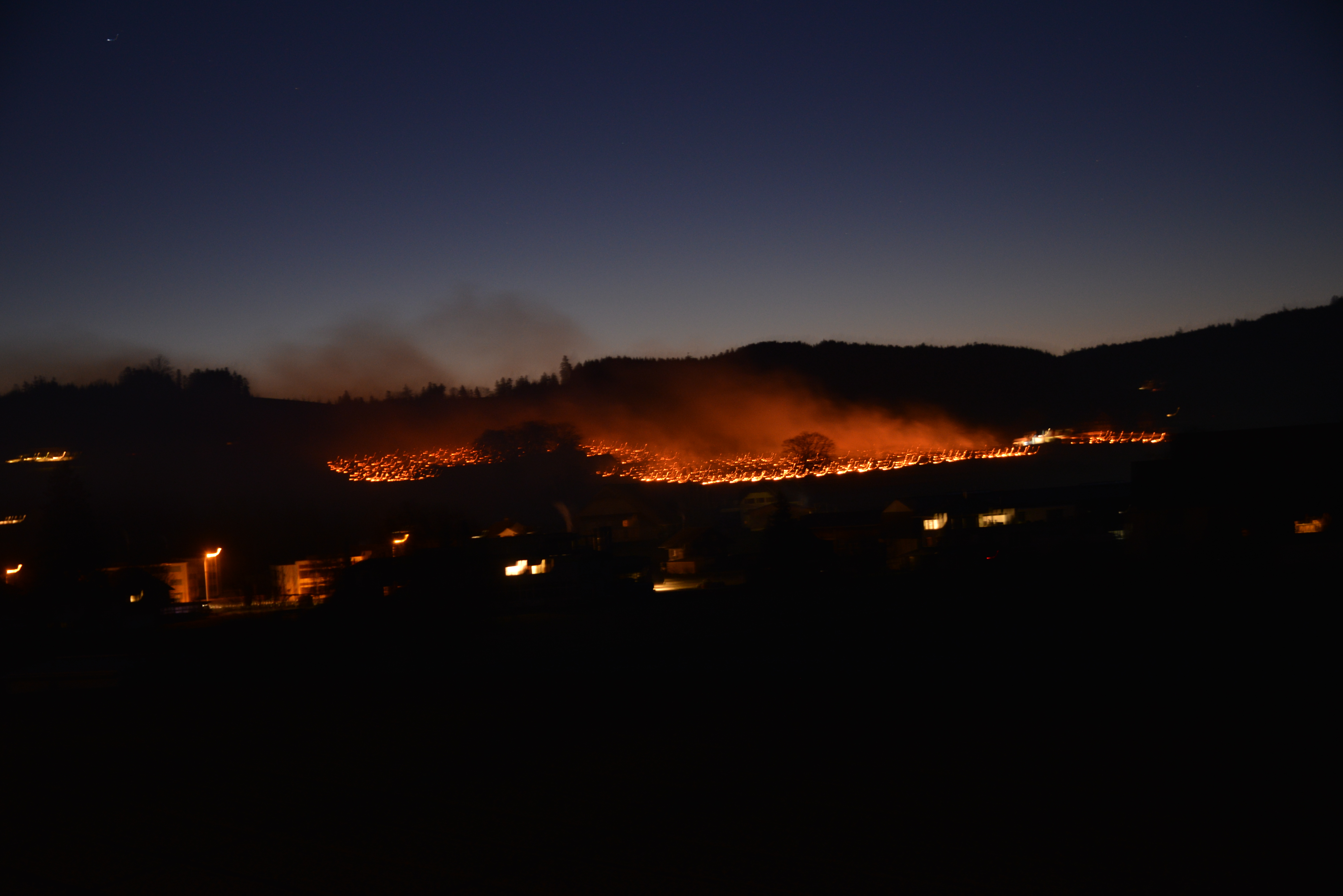 Die frostigen Nächte erzeugen in Grosswangen eine feierlich-gespenstische Stimmung | Martin Giese, Grosswangen