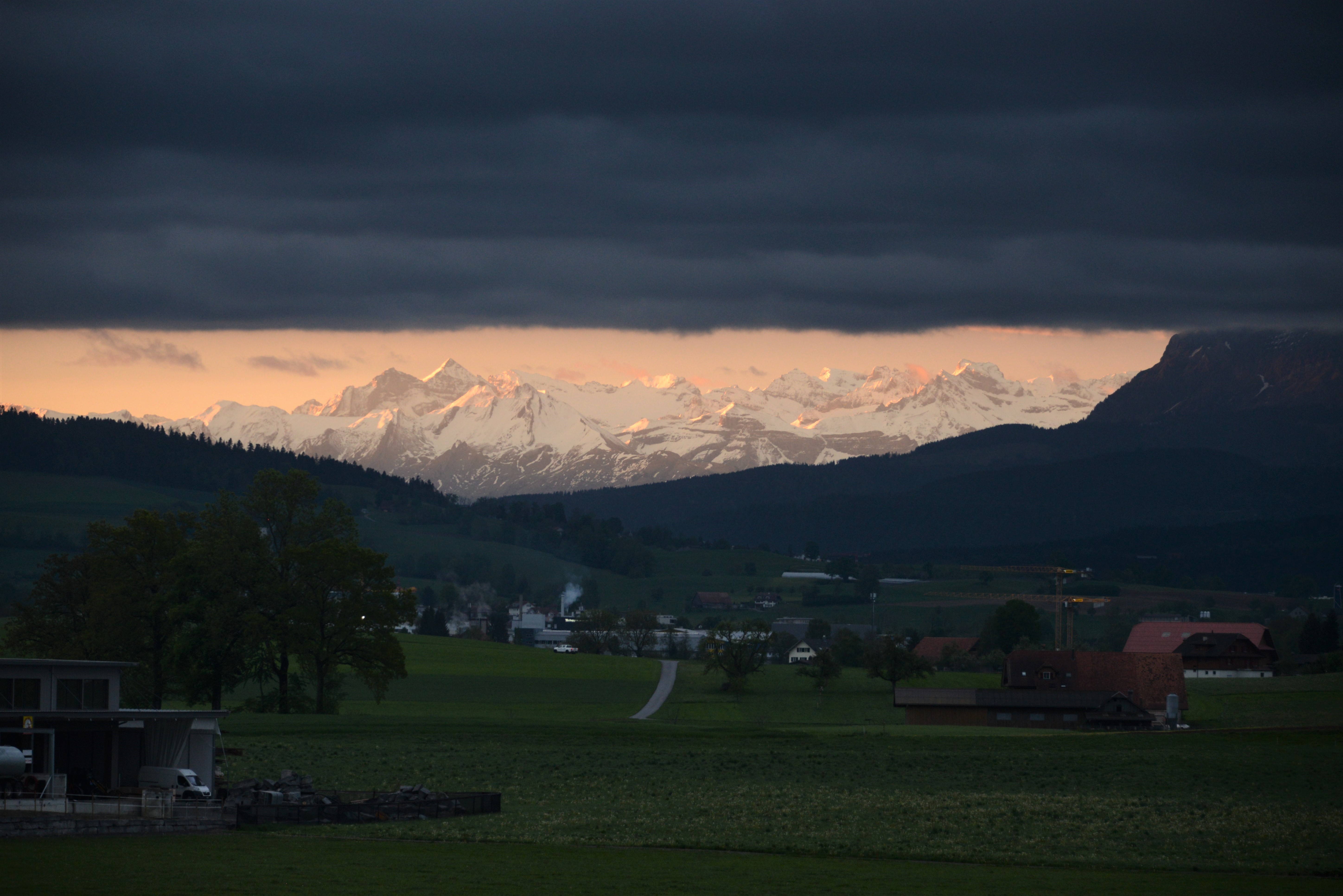Hell und dunkel von Grosswangen aus gesehen | Martin Giese, Grosswangen