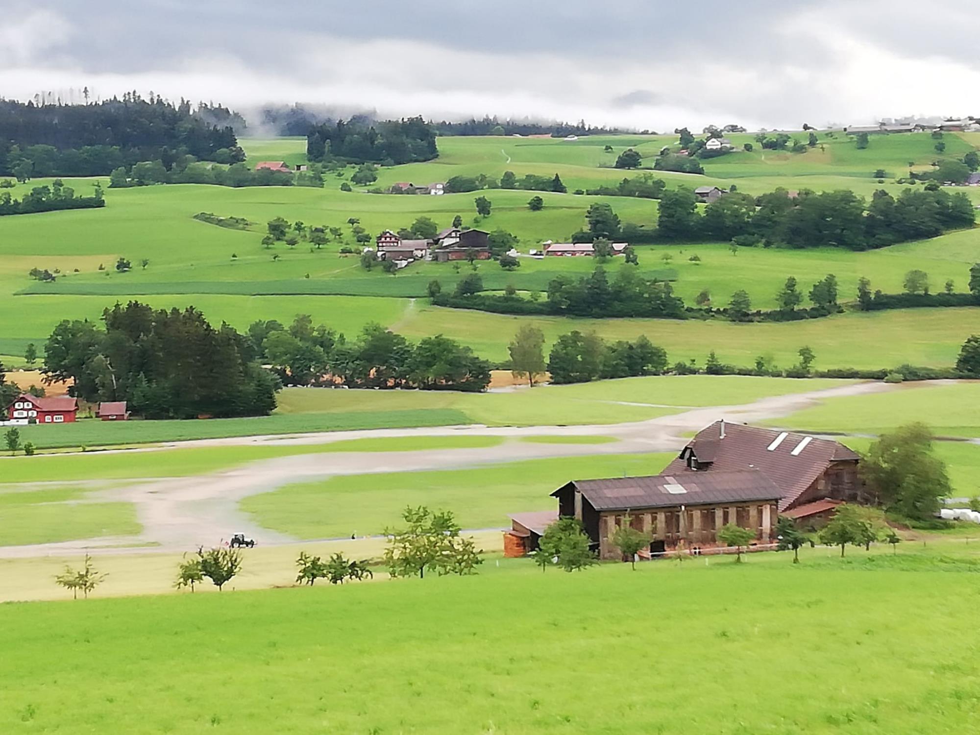 Blick auf die Hauptstrasse von Ziswil nach Moos, Ruswil. Foto Fabienne Widmer