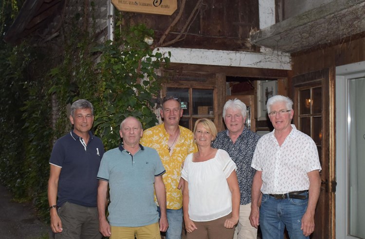 Dem Vorstand des «Moritzli-Klub Rusmu» gehören an: (von links) Martin Dahinden, Marcel Hermann, Thomas Käch, Romy Bucher-Muff, Peter Grüter und Paul Grüter. Foto Michael Wyss