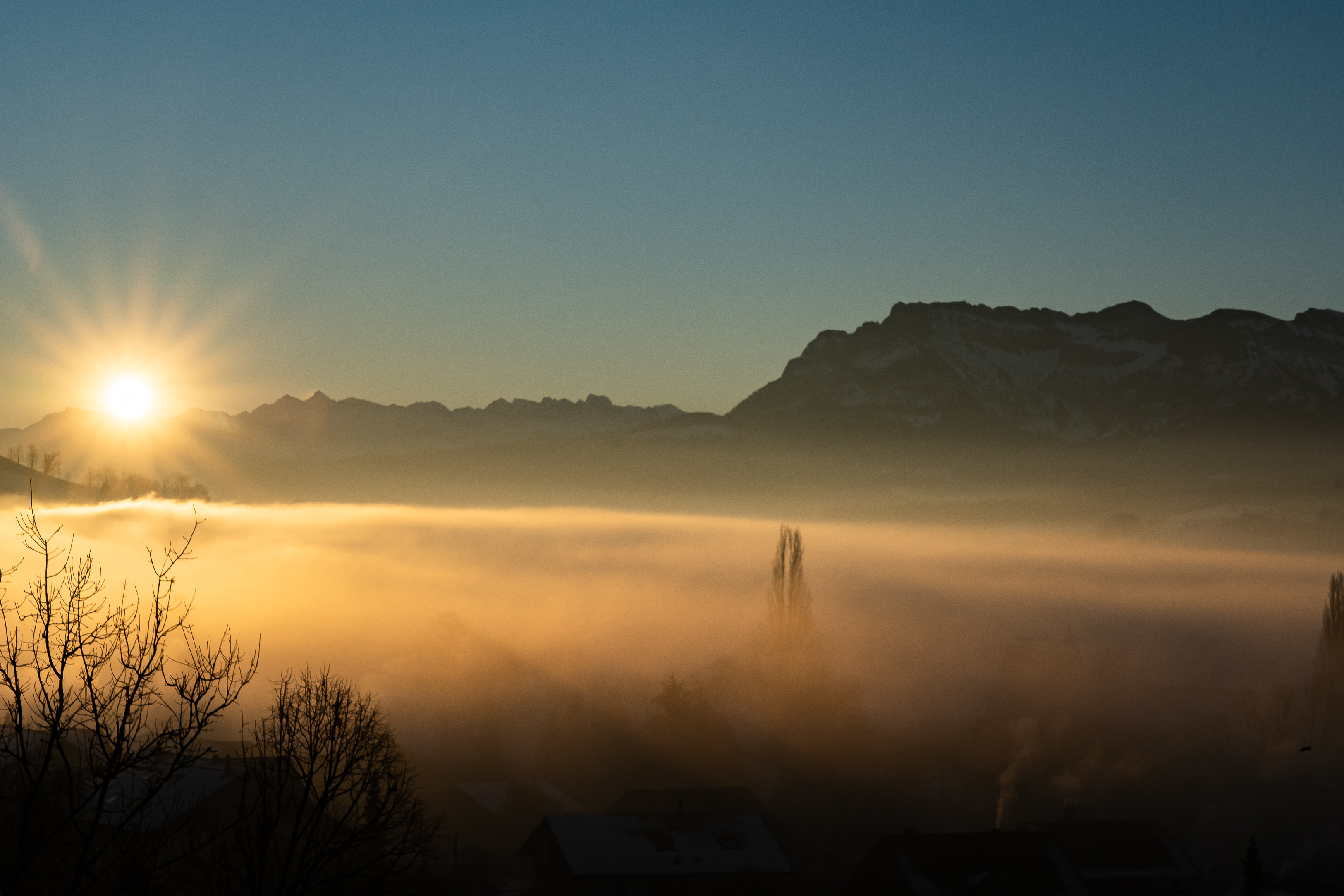 Sonnenaufgang über dem Nebelmeer | Richi Brandenberger, Ruswil