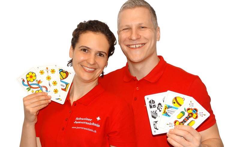 Melanie und Armin Muff haben mit dem Party-Jass ein neues Spiel entwickelt. Foto zVg Melanie und Armin Muff haben mit dem Party-Jass ein neues Spiel entwickelt. Foto zVg