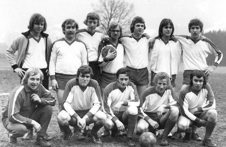 FC Grosswangen: erste Mannschaft im Jahr 1975. Foto zVg