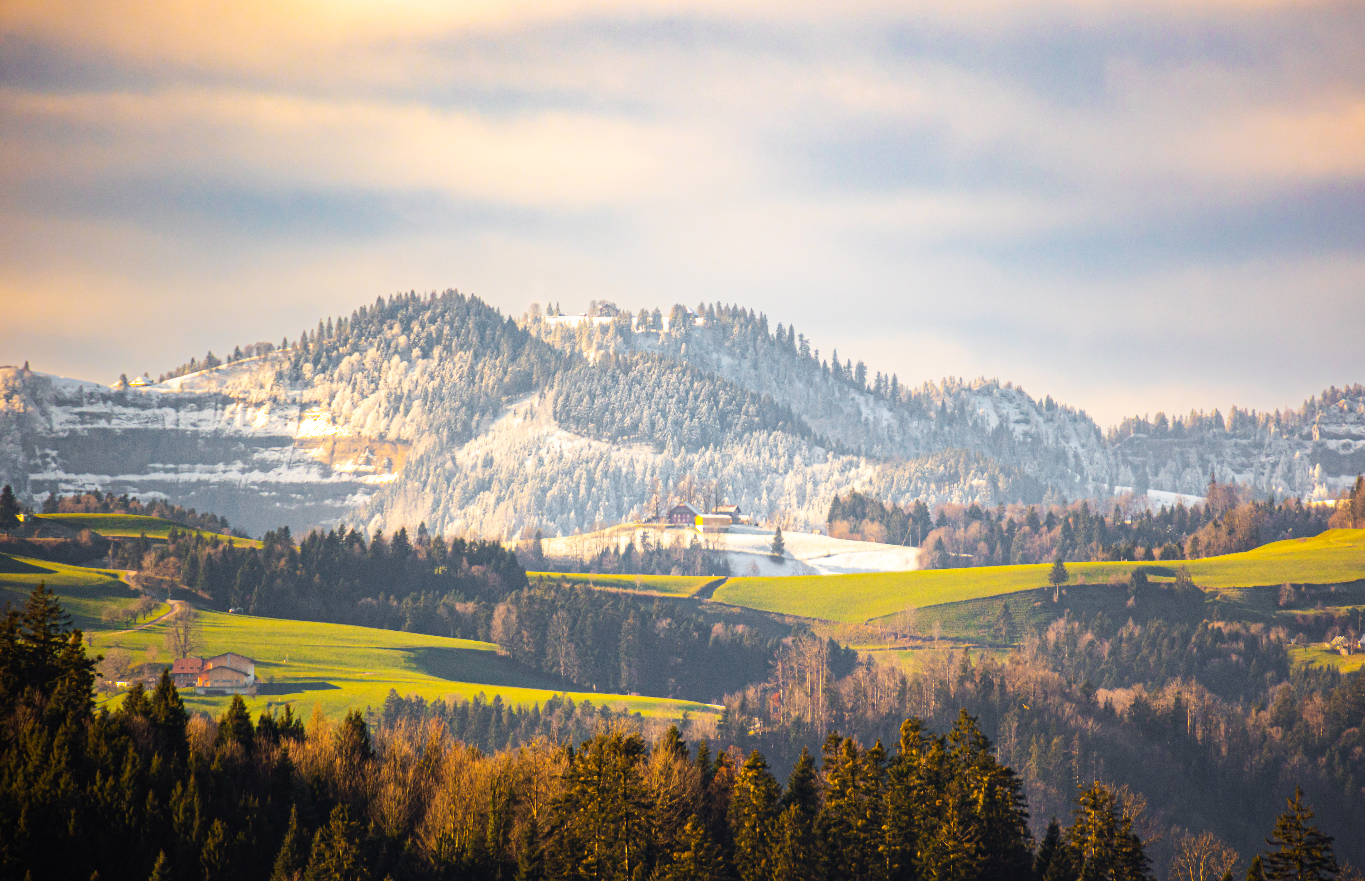 Der Winter ist zurück, Aufnahme erstellt in Ruswil | Foto René Burch, Ruswil 