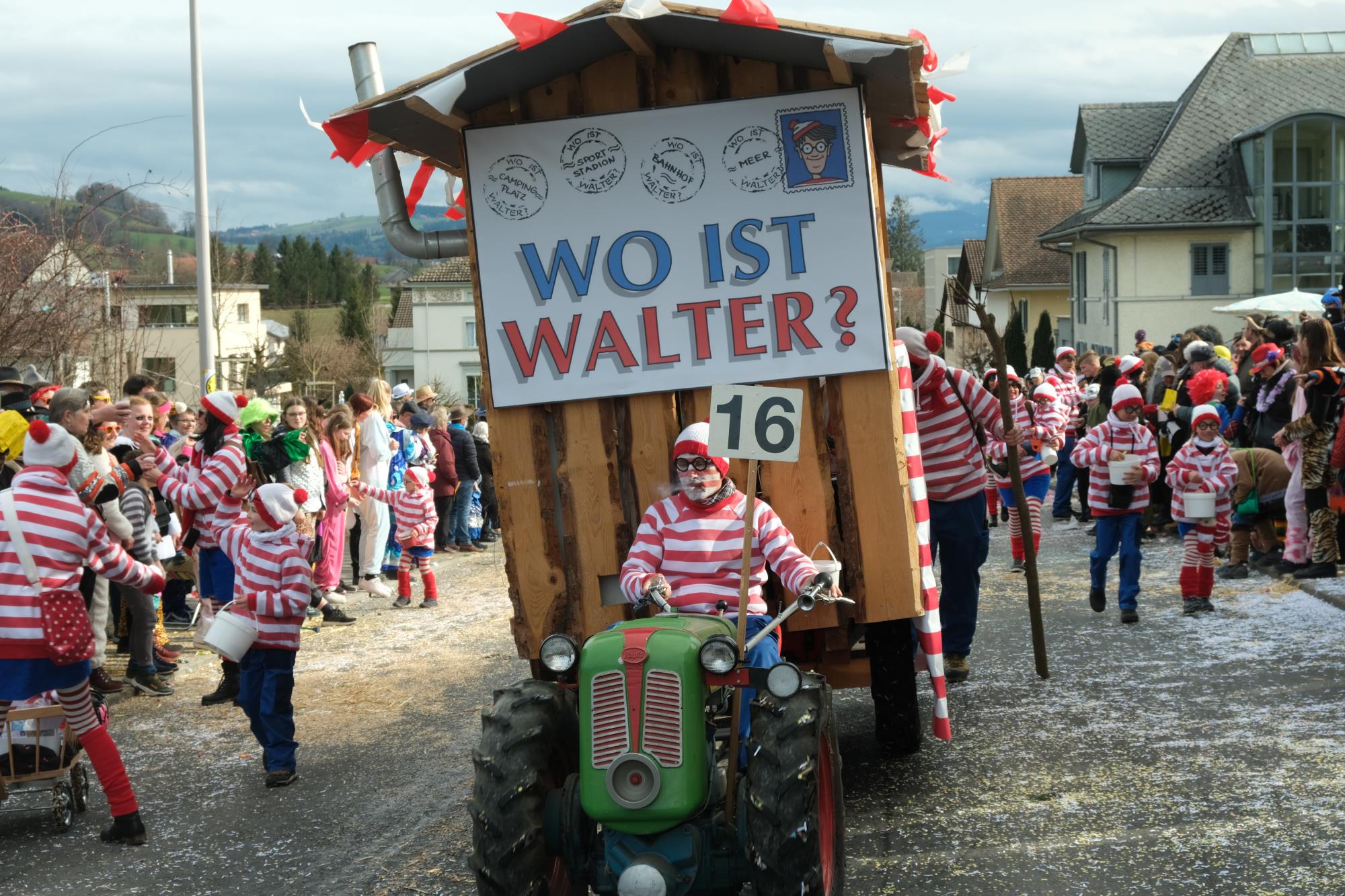 Wo ist Walter? - An der Fasnacht! Foto Hannes Bucher