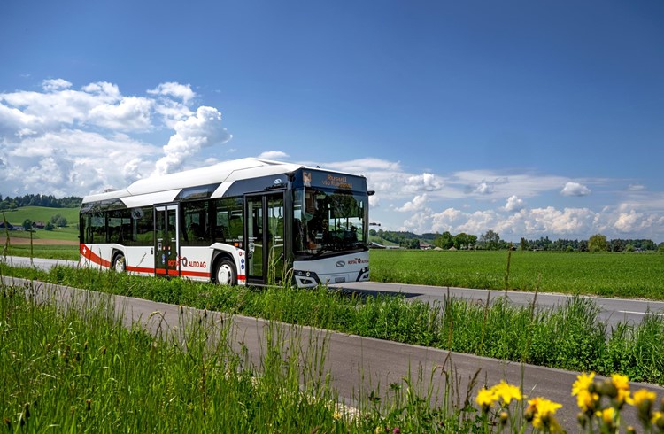 Ein Elektrobus der Auto Rottal AG unterwegs auf der Linie 64 zwischen Ruswil und Wolhusen. Foto zVg