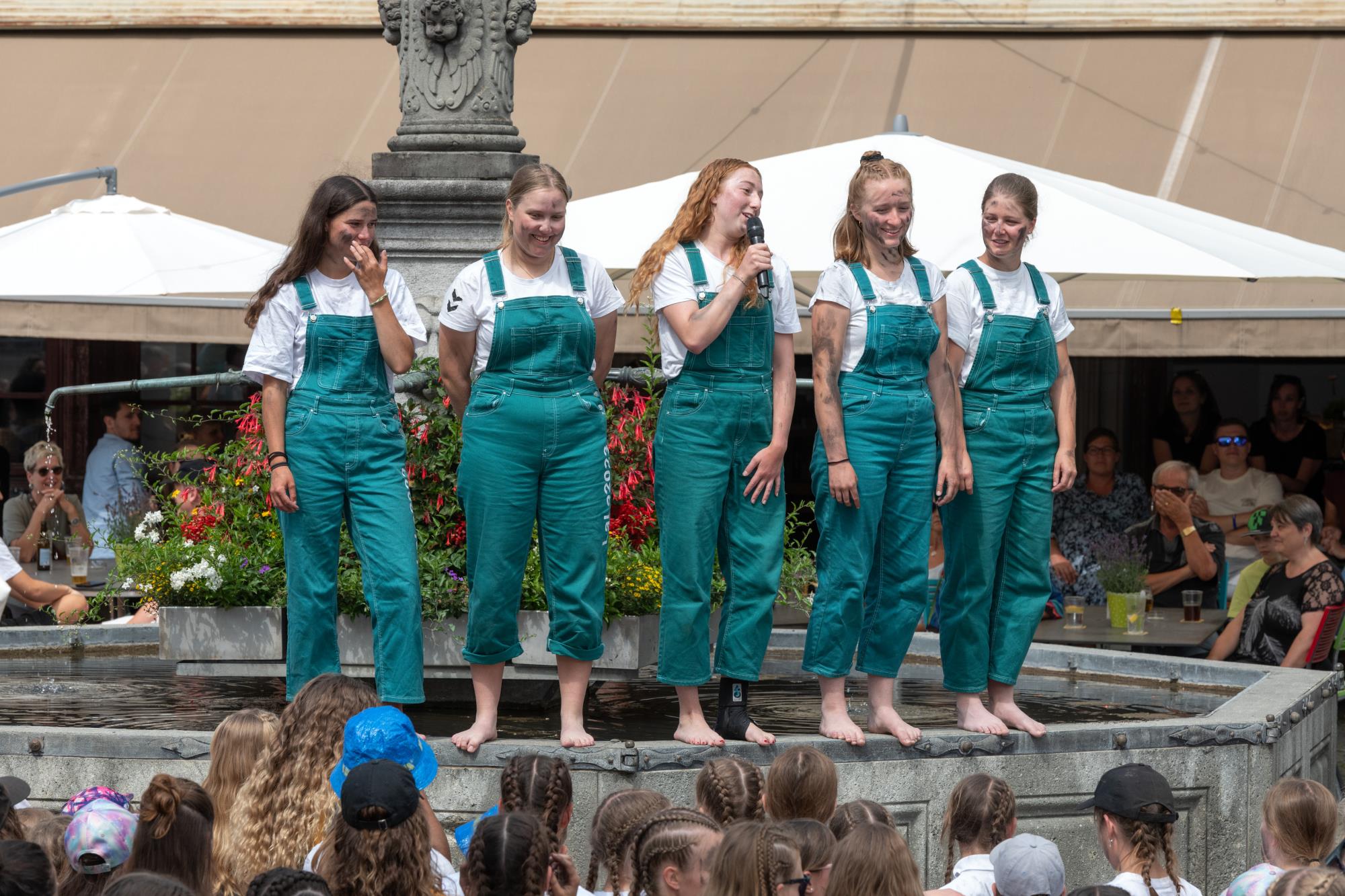 Impression Einzug Blauring Ruswil und Jungwacht Ruswil. Foto Stefan Dubach