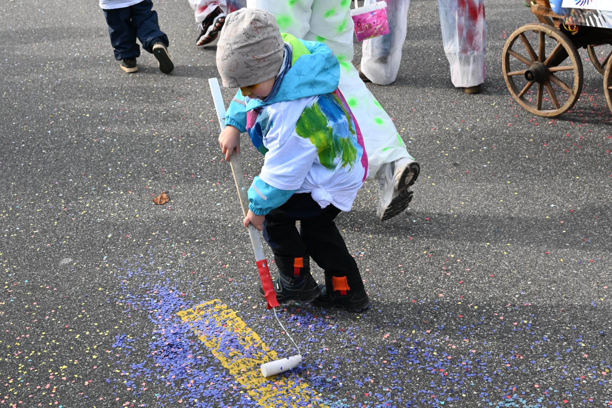 Impressionen vom grossen Fasnachtsumzug in Ettiswil. Foto Roland Meyer