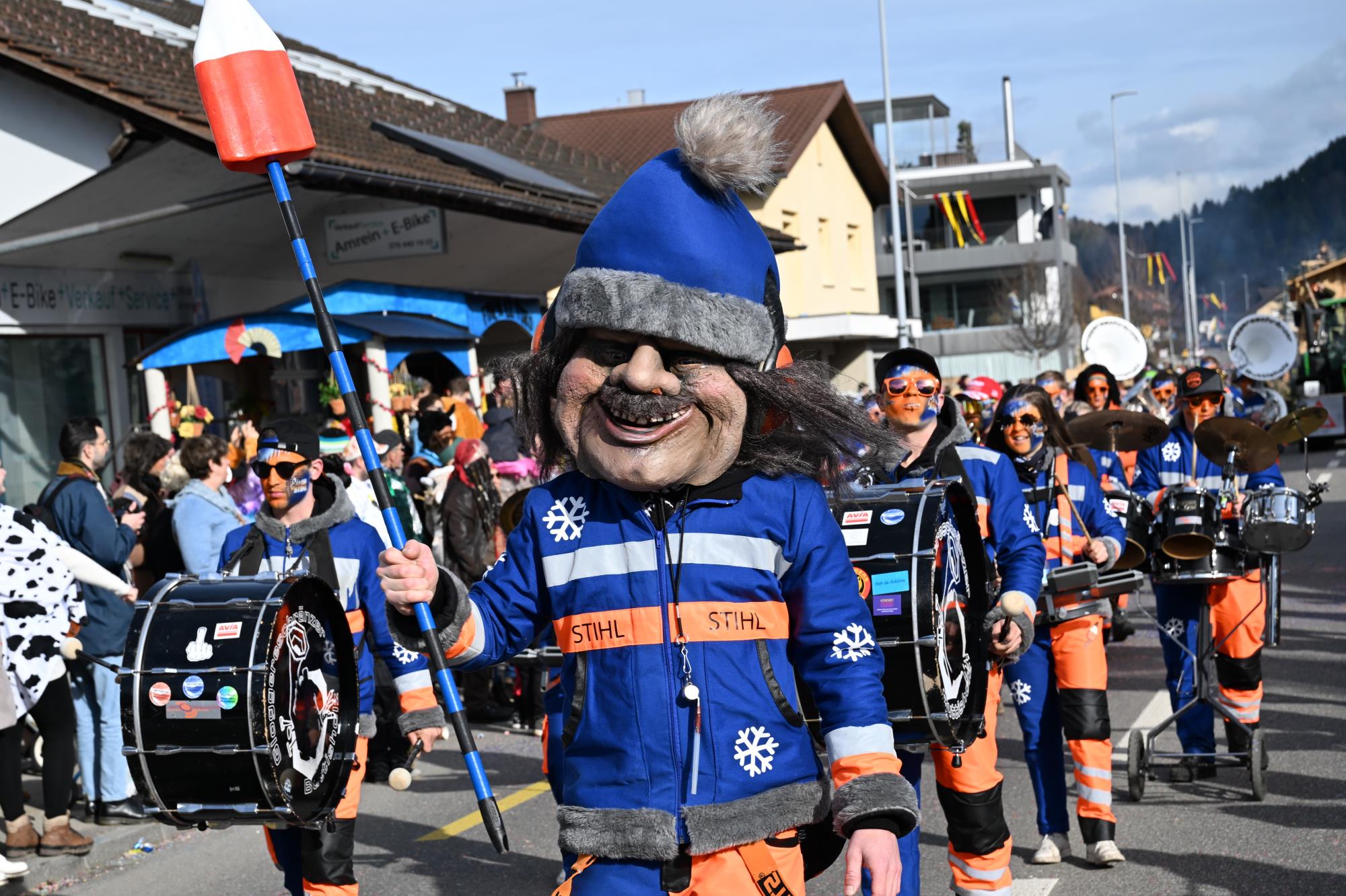 Impressionen vom grossen Fasnachtsumzug in Ettiswil. Foto Roland Meyer