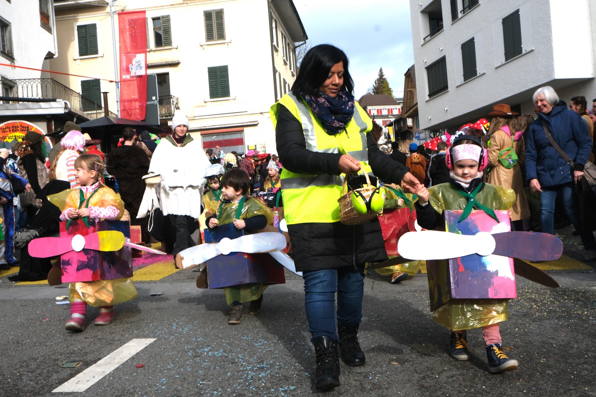 Impressionen vom Kinderumzug in Ruswil. Foto Hannes Bucher