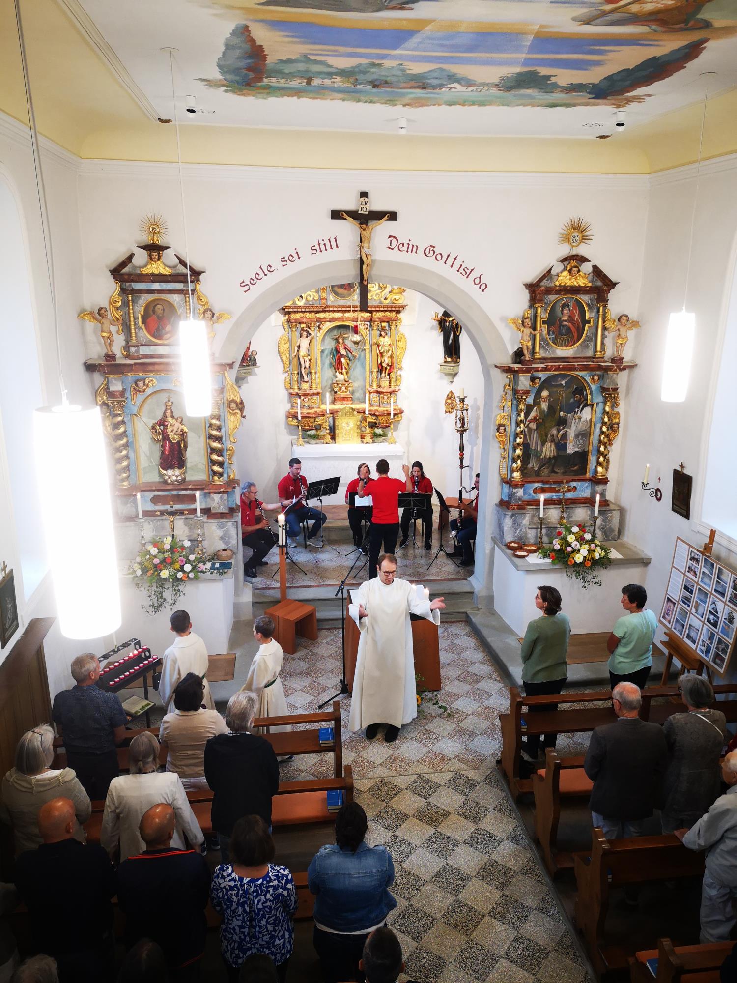 Gottesdienst in der St. Wendelinskapelle. Foto Benno Stöckli