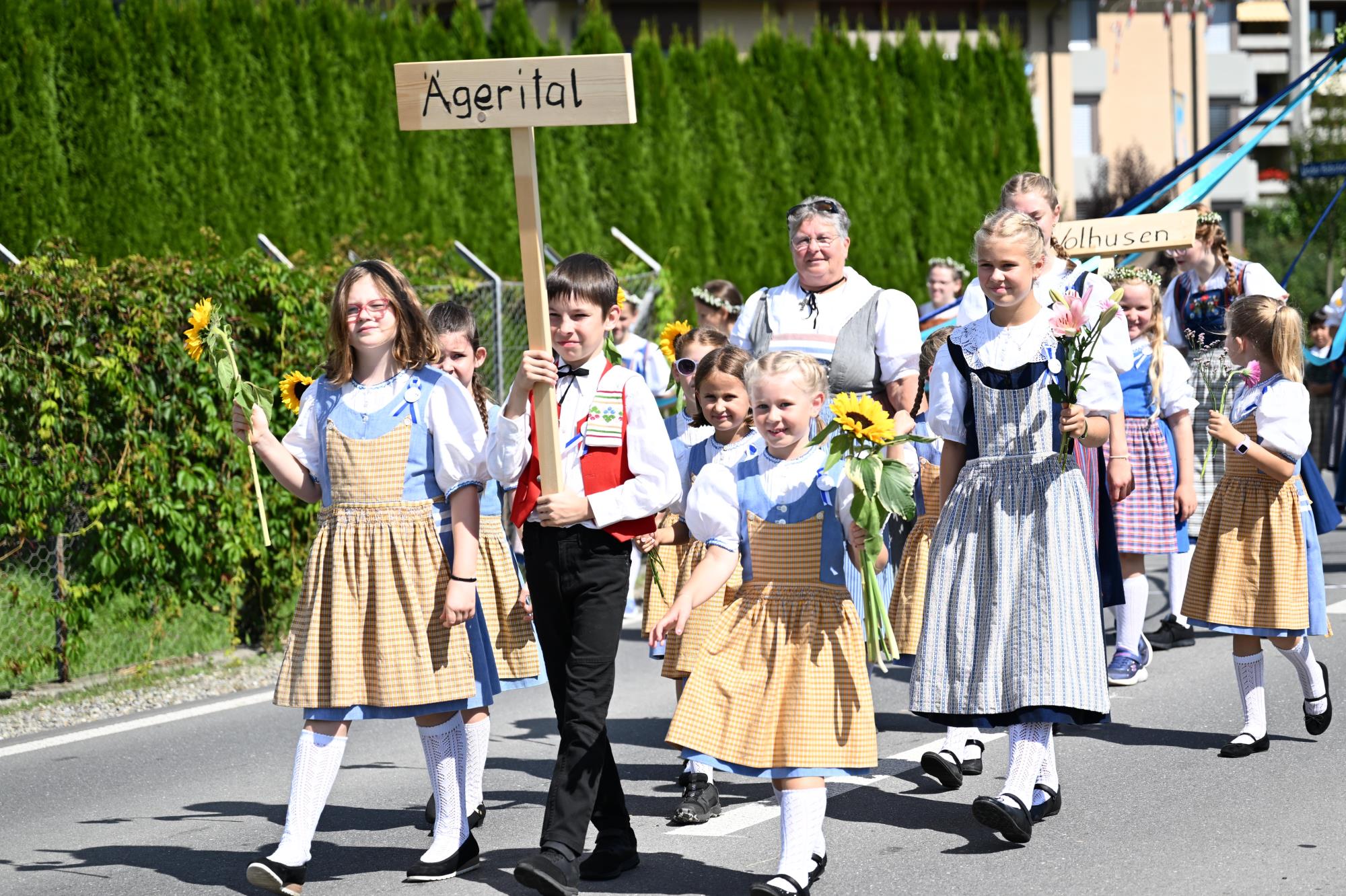 Impressionen Luzerner Kindertrachtenfest in Ruswil. Foto Roland Meyer