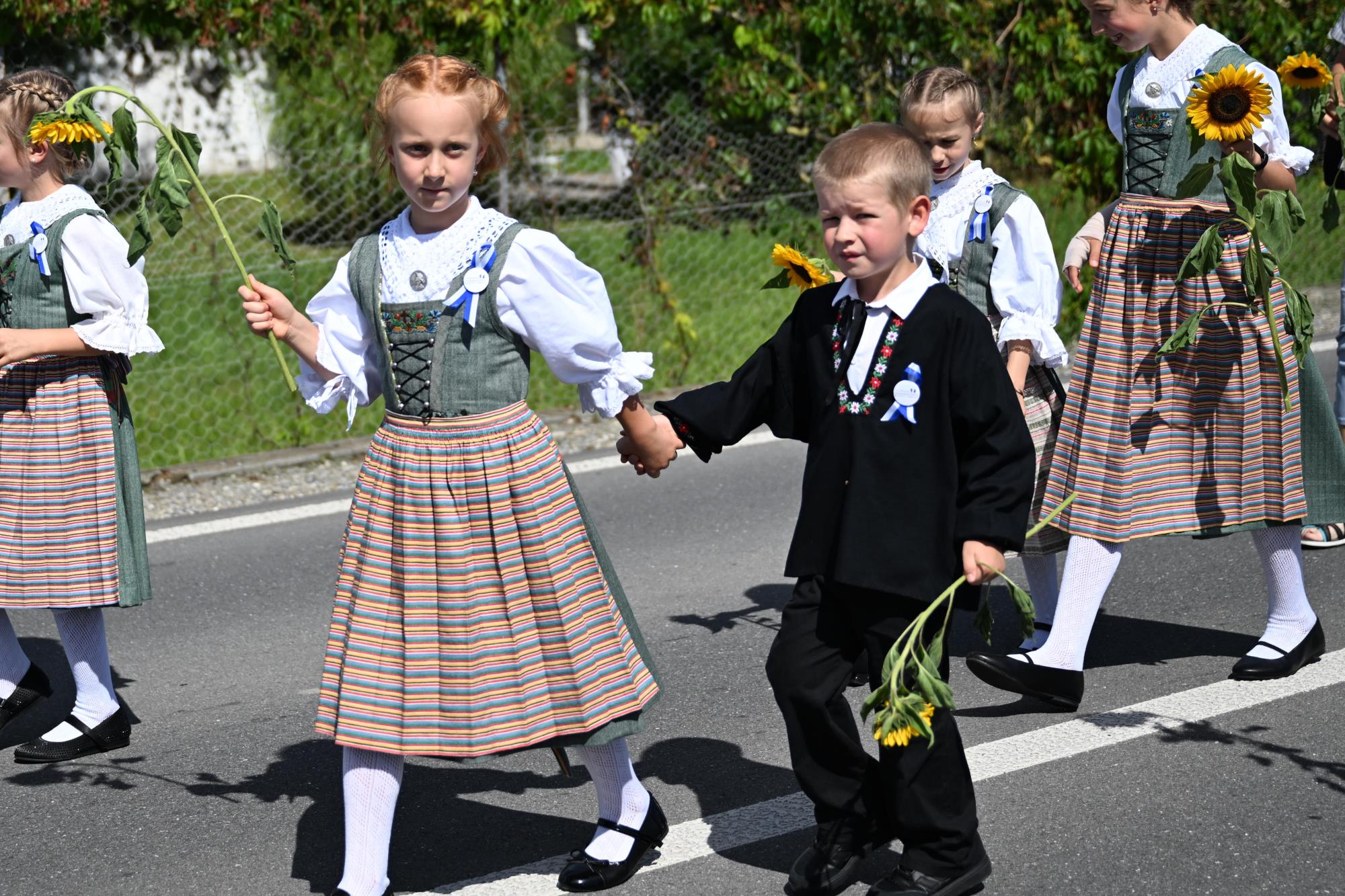 Impressionen Luzerner Kindertrachtenfest in Ruswil. Foto Roland Meyer