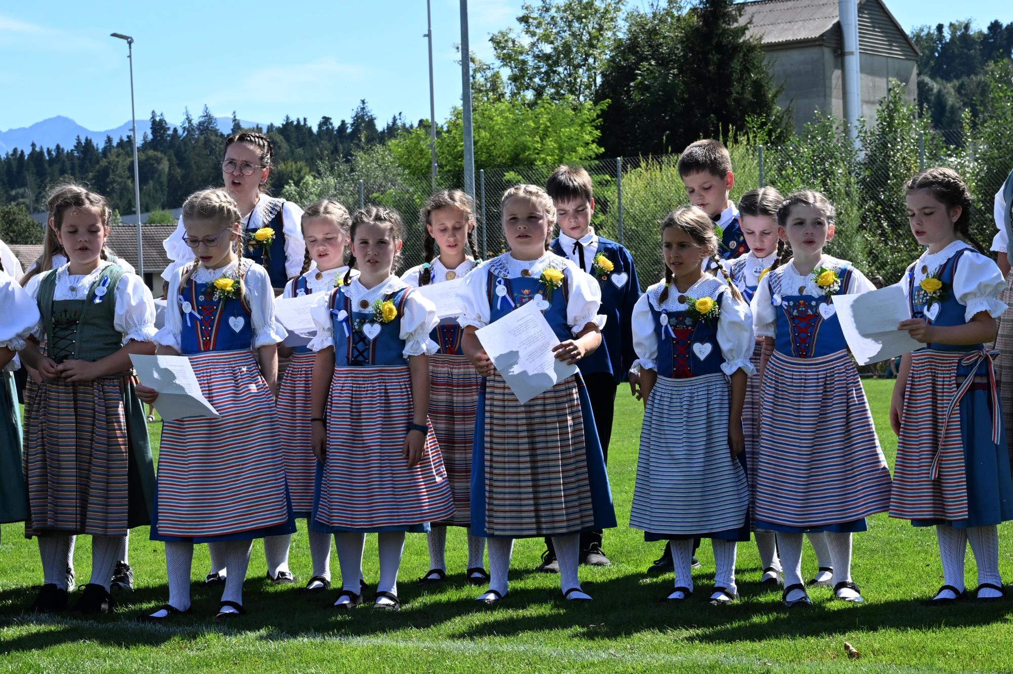 Impressionen Luzerner Kindertrachtenfest in Ruswil. Foto Roland Meyer