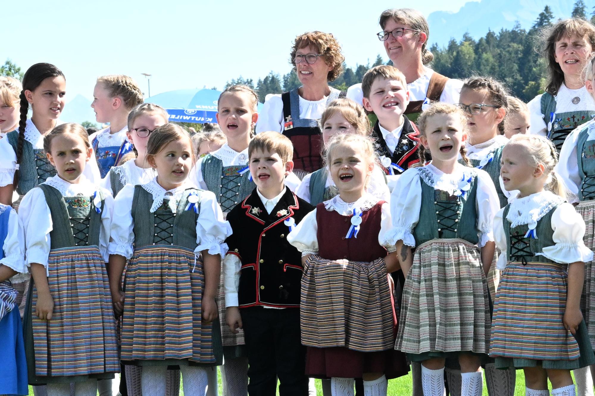 Impressionen Luzerner Kindertrachtenfest in Ruswil. Foto Roland Meyer