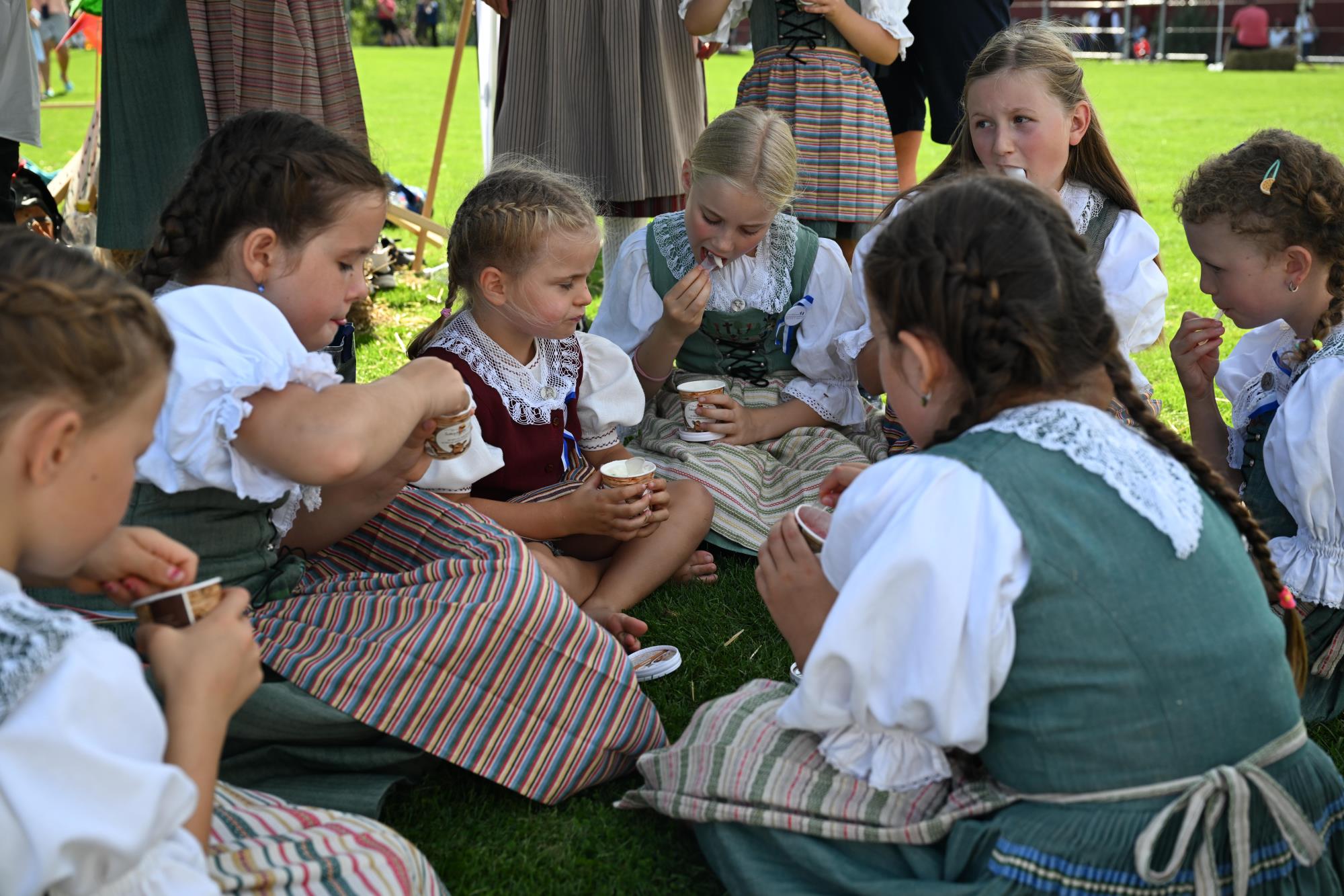 Impressionen Luzerner Kindertrachtenfest in Ruswil. Foto Roland Meyer