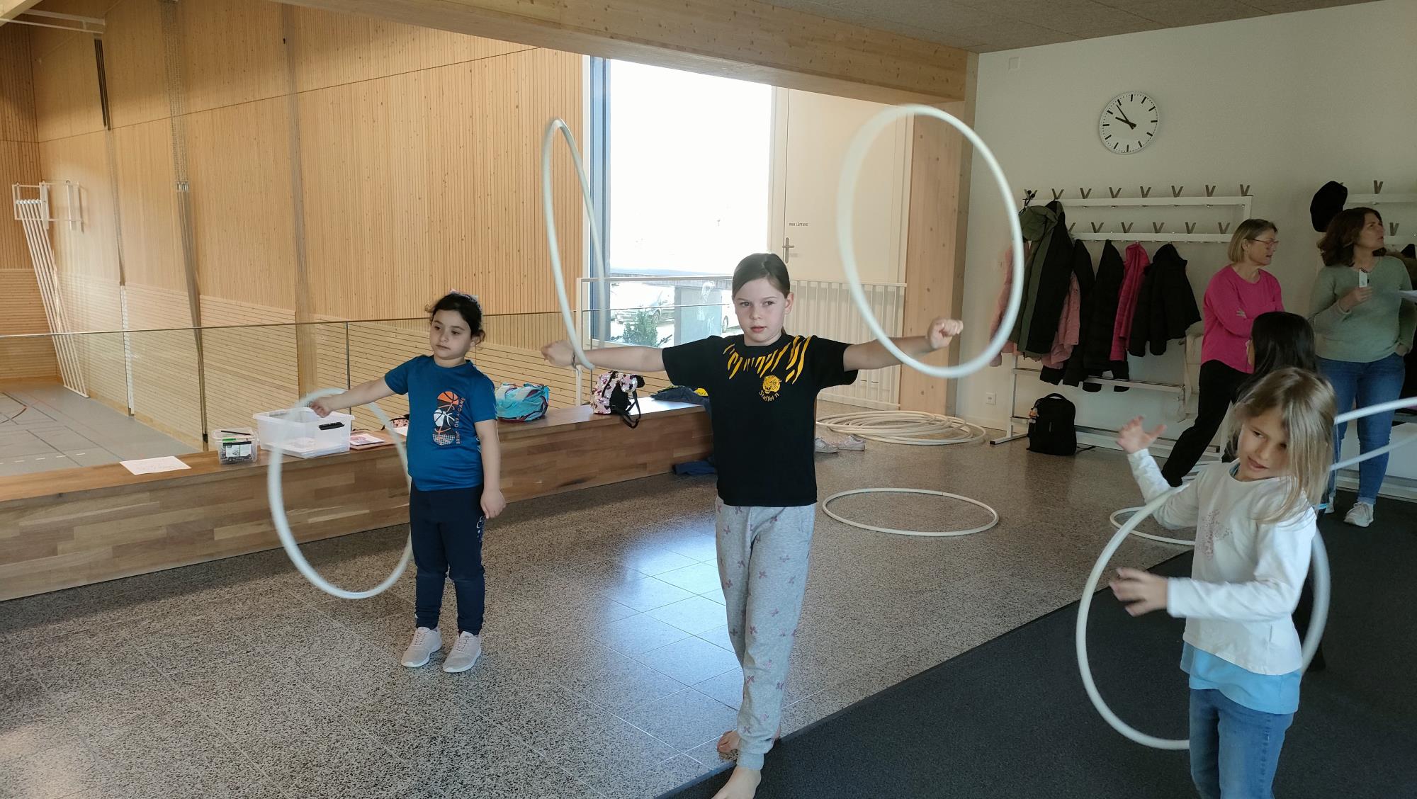 Hier wird auf Hochtouren mit den Ringen geübt. Foto Martina Müller