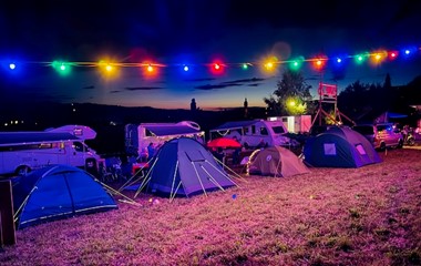 ESAF 2025 im Meierhöfli, Ruswil: Abendstimmung auf dem Zeltplatz. | Stefan Portmann, Ruswil