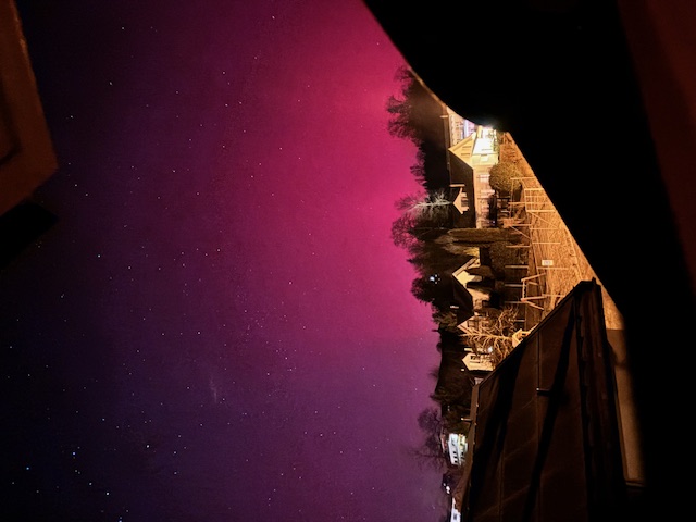 Polarlichter über Ruswil in der Nacht vom 19. auf den 20. Januar | Melanie Hensel, Ruswil