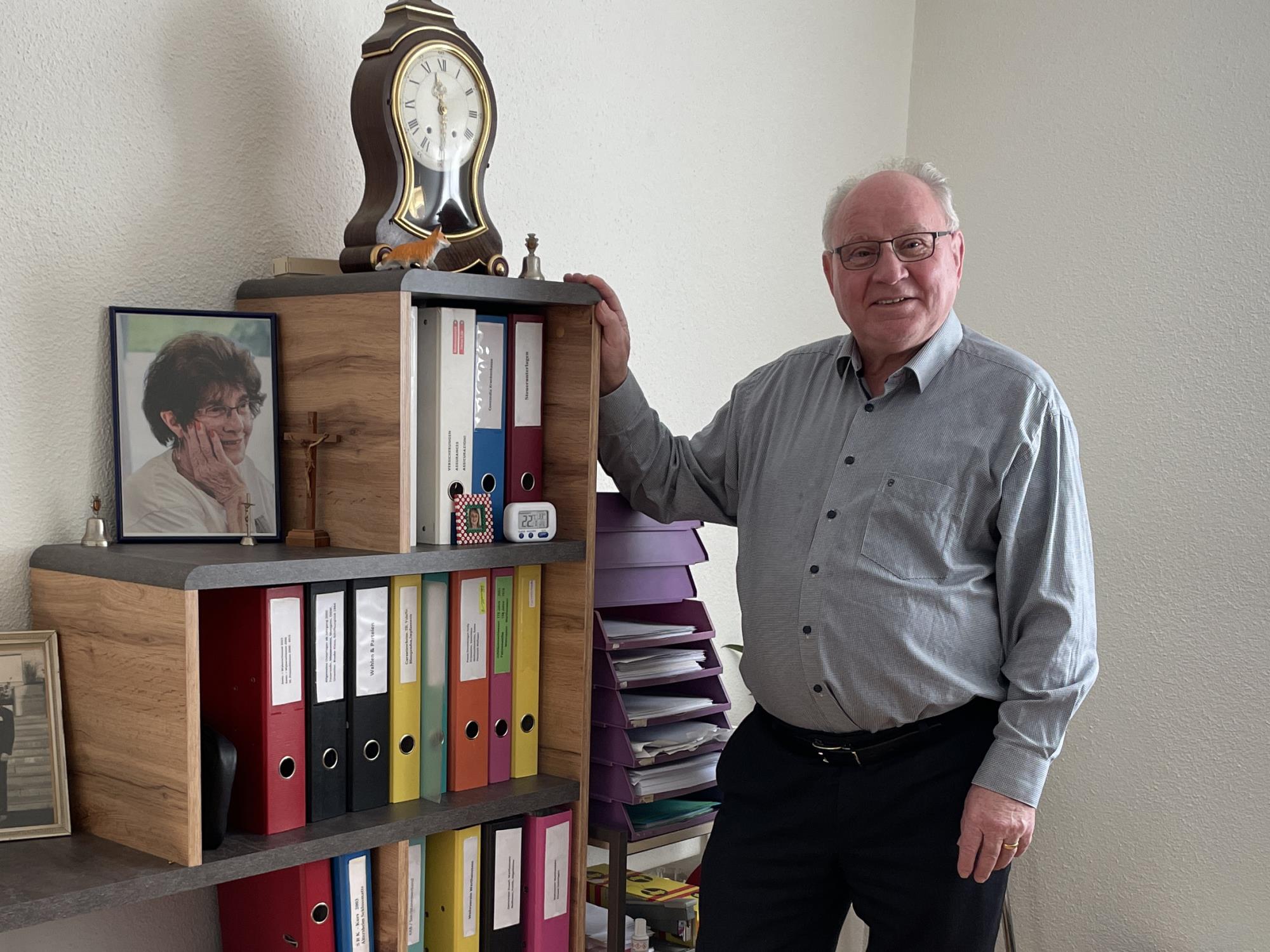 Ferdy Brühlmann war langjähriger Aktuar in vielen Vereinen und führte fein säuberlich Notiz über das lokale Geschehen. Foto Stefan Schmid
