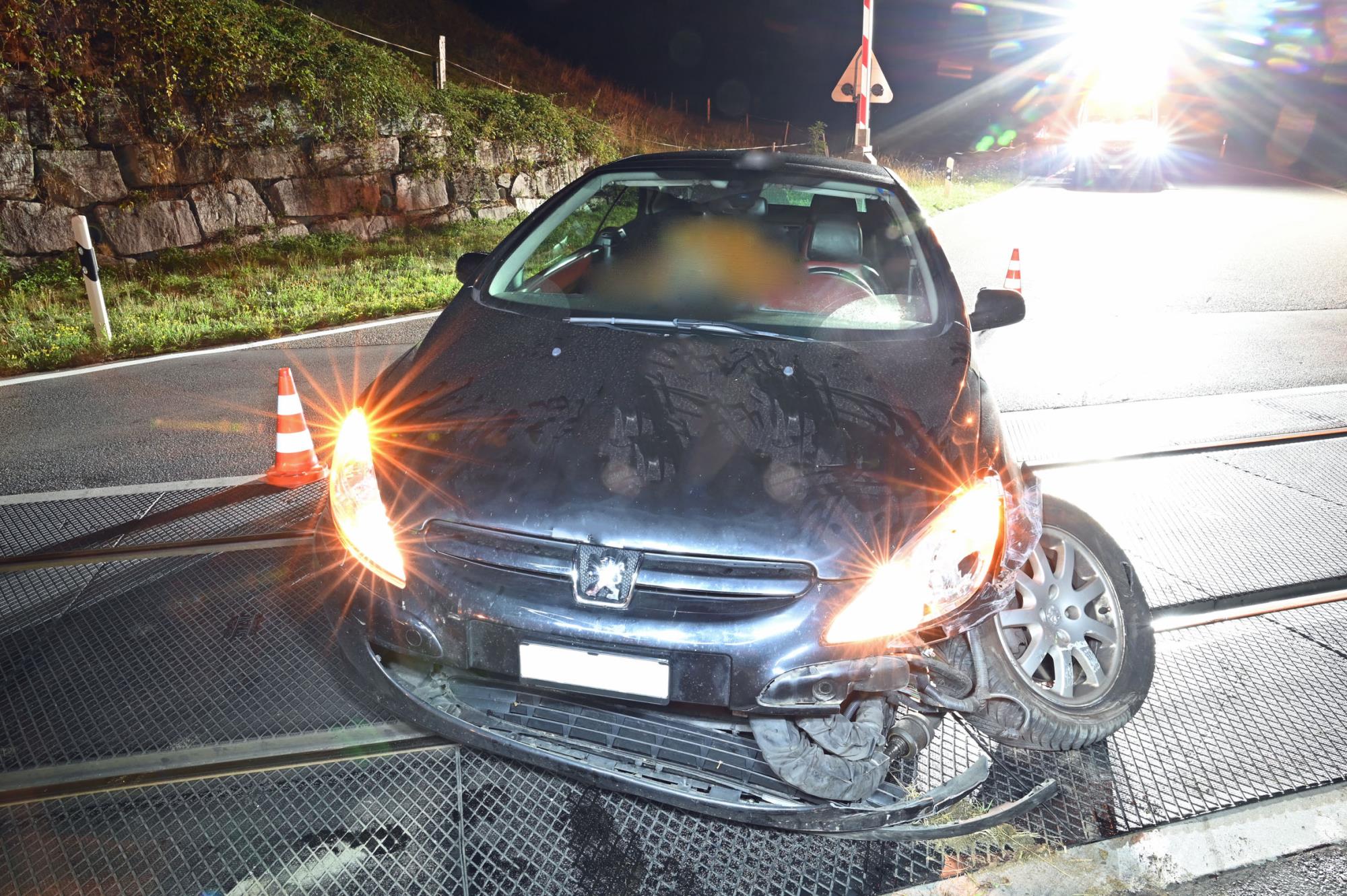 Foto des Unfall. Foto Luzerner Polizei