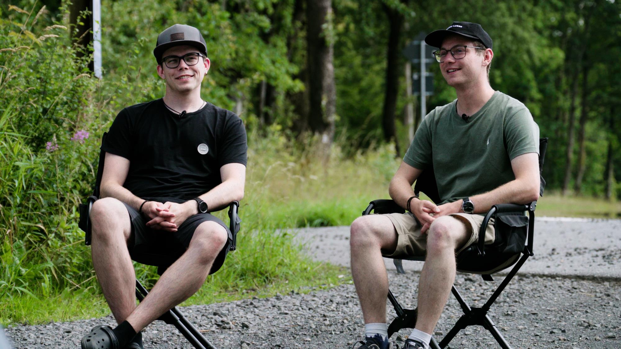 Die beiden Buttisholzer Abenteurer Thomas Künzli (links) und Tobias Müller. Foto zVg