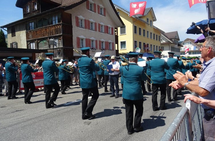 Parademusik der Feldmusik Hellbühl. Foto zVg