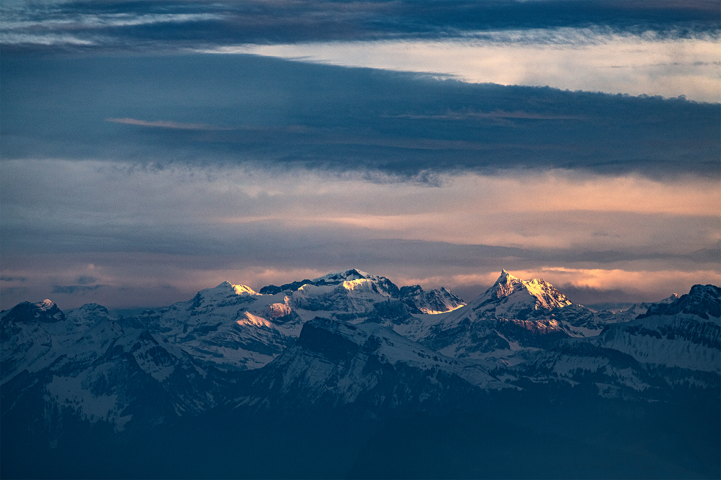Abendstimmung am Stefanstag vom Ruswiler Berg. | Stefan Dubach, Ruswil