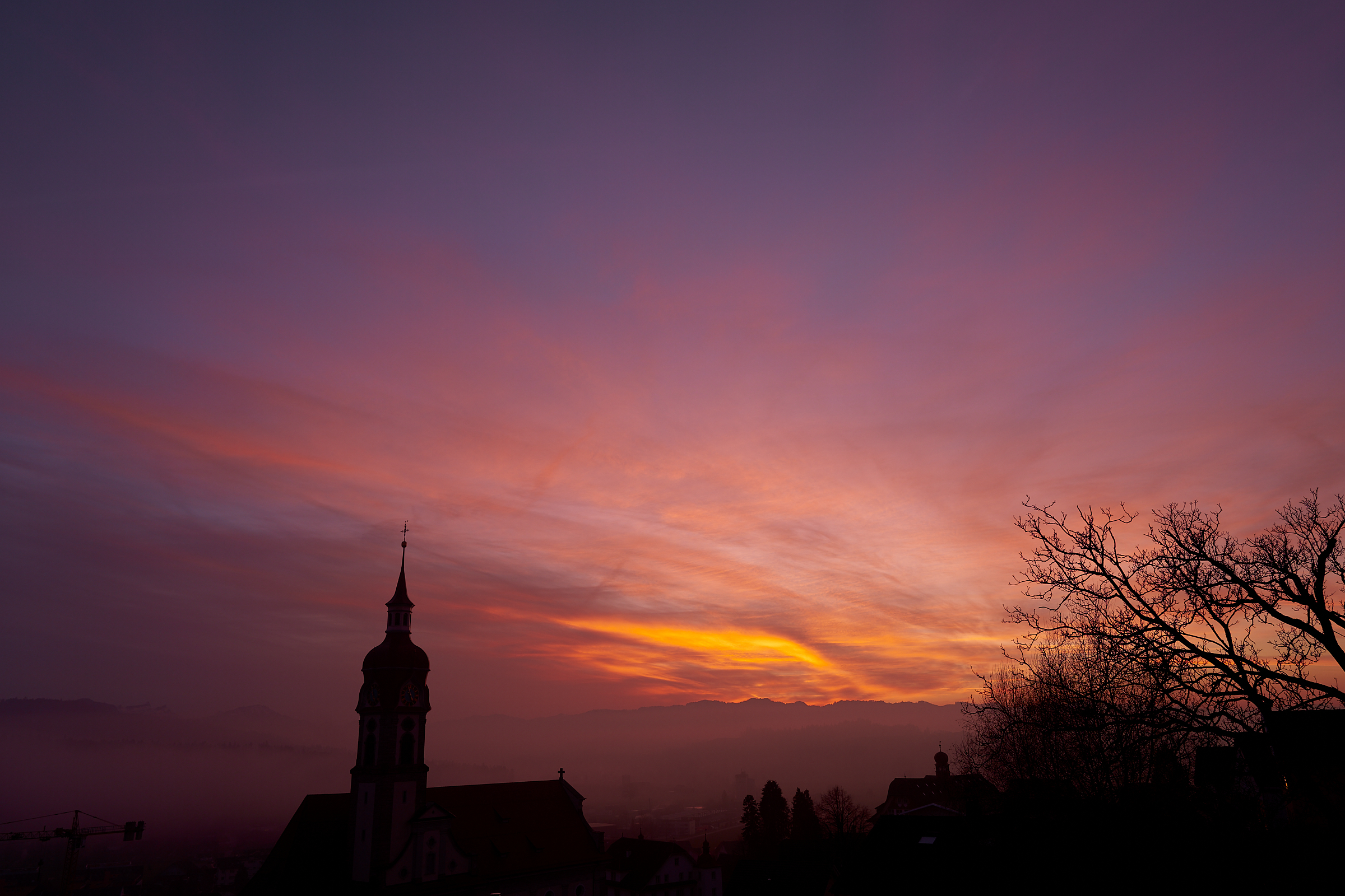 Ruswil im Abendlicht | Richi Brandenberger, Ruswil